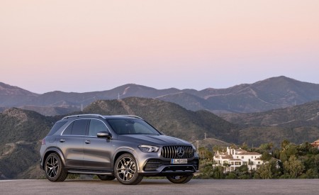 2020 Mercedes-AMG GLE 53 4MATIC+ (Color: Selenite Grey) Side Wallpapers 450x275 (12)