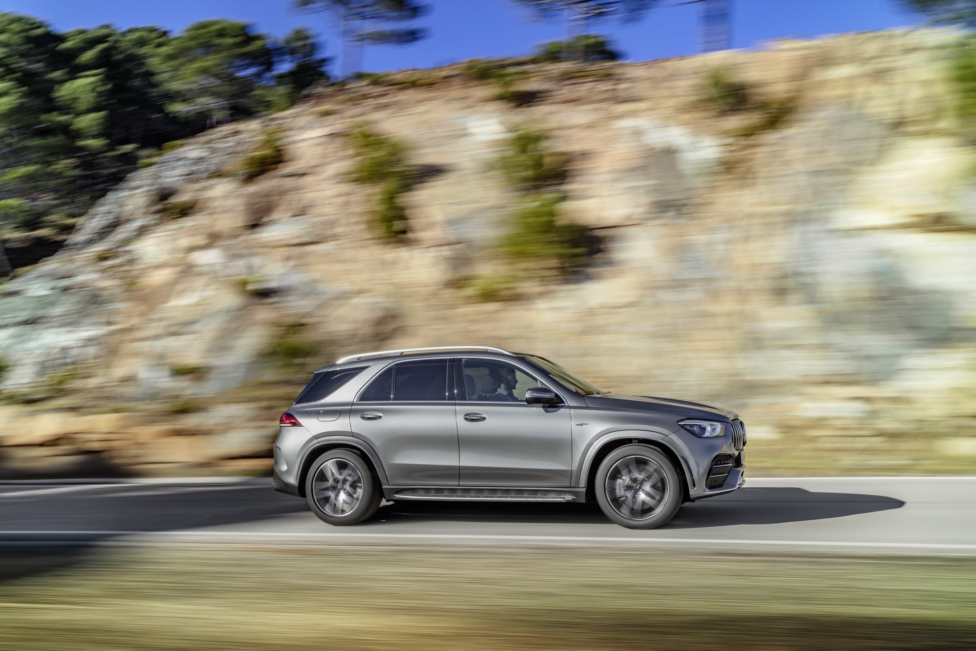 2020 Mercedes-AMG GLE 53 4MATIC+ (Color: Selenite Grey) Side Wallpapers (10)