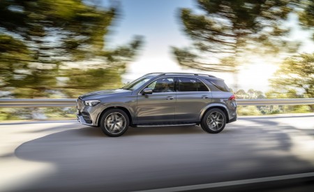 2020 Mercedes-AMG GLE 53 4MATIC+ (Color: Selenite Grey) Side Wallpapers 450x275 (6)