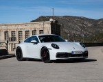 2020 Porsche 911 4S (Color: Carrara White Metallic) Front Three-Quarter Wallpapers 150x120