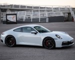 2020 Porsche 911 4S (Color: Carrara White Metallic) Side Wallpapers 150x120