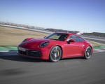 2020 Porsche 911 4S (Color: Guards Red) Front Three-Quarter Wallpapers 150x120