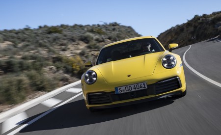 2020 Porsche 911 4S (Color: Racing Yellow) Front Wallpapers 450x275 (68)