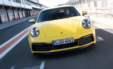 2020 Porsche 911 4S (Color: Racing Yellow) Front Wallpapers 450x275 (79)