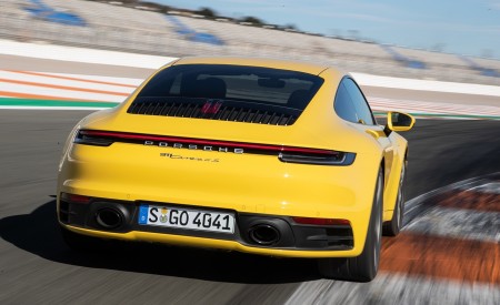 2020 Porsche 911 4S (Color: Racing Yellow) Rear Wallpapers 450x275 (83)