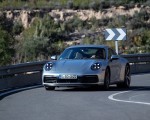 2020 Porsche 911 S (Color: Dolomite Silver Metallic) Front Three-Quarter Wallpapers 150x120