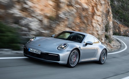 2020 Porsche 911 S (Color: Dolomite Silver Metallic) Front Three-Quarter Wallpapers 450x275 (143)