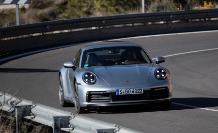 2020 Porsche 911 S (Color: Dolomite Silver Metallic) Front Wallpapers 450x275 (146)