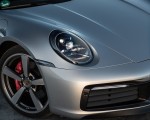 2020 Porsche 911 S (Color: Dolomite Silver Metallic) Headlight Wallpapers 150x120