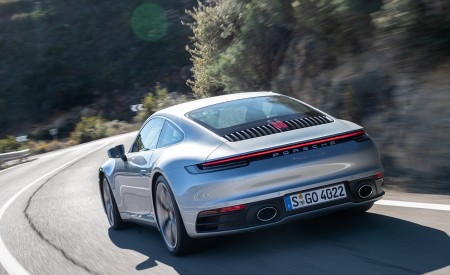2020 Porsche 911 S (Color: Dolomite Silver Metallic) Rear Wallpapers 450x275 (148)