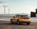 2019 Audi Q8 (Color: Dragon Orange) Rear Three-Quarter Wallpapers 150x120