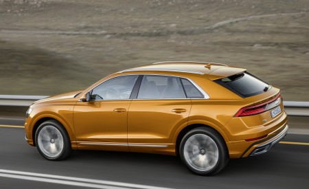 2019 Audi Q8 (Color: Dragon Orange) Side Wallpapers 450x275 (120)