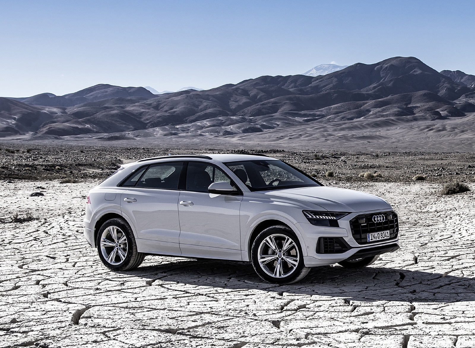 2019 Audi Q8 (Color: Glacier White) Front Three-Quarter Wallpapers #193 of 260