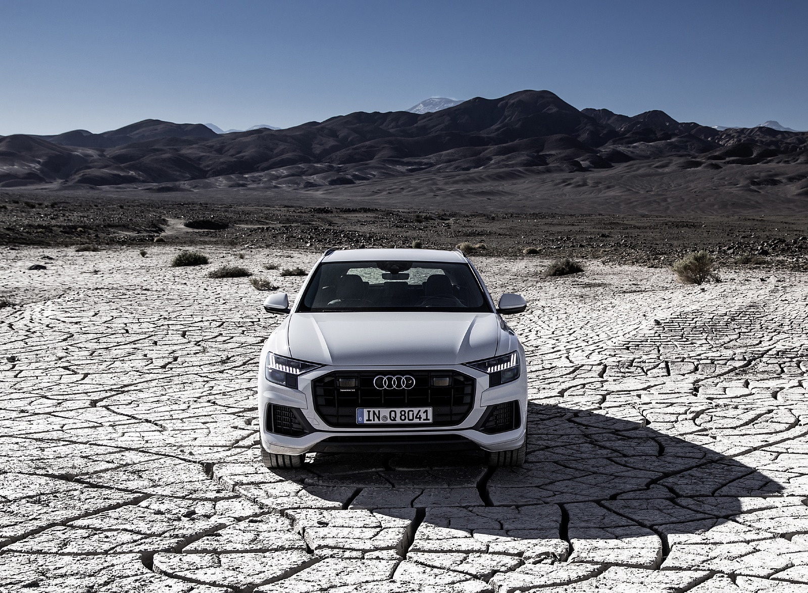 2019 Audi Q8 (Color: Glacier White) Front Wallpapers #197 of 260