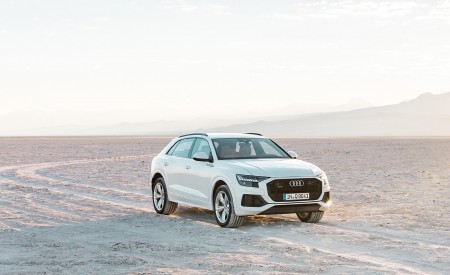 2019 Audi Q8 (Color: Glacier White) Front Wallpapers 450x275 (200)