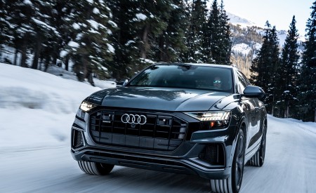 2019 Audi Q8 (US-Spec) in Snow Front Wallpapers 450x275 (81)