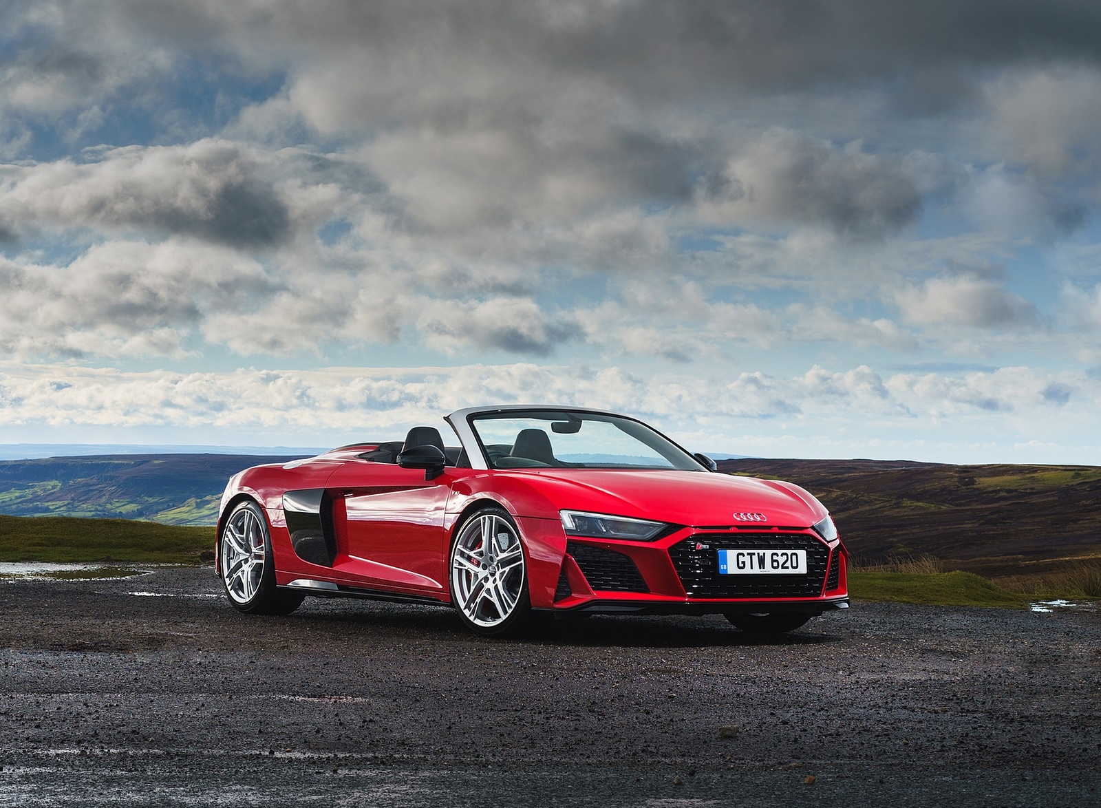 2019 Audi R8 V10 Spyder Performance quattro (UK-Spec) Front Three-Quarter Wallpapers #41 of 100