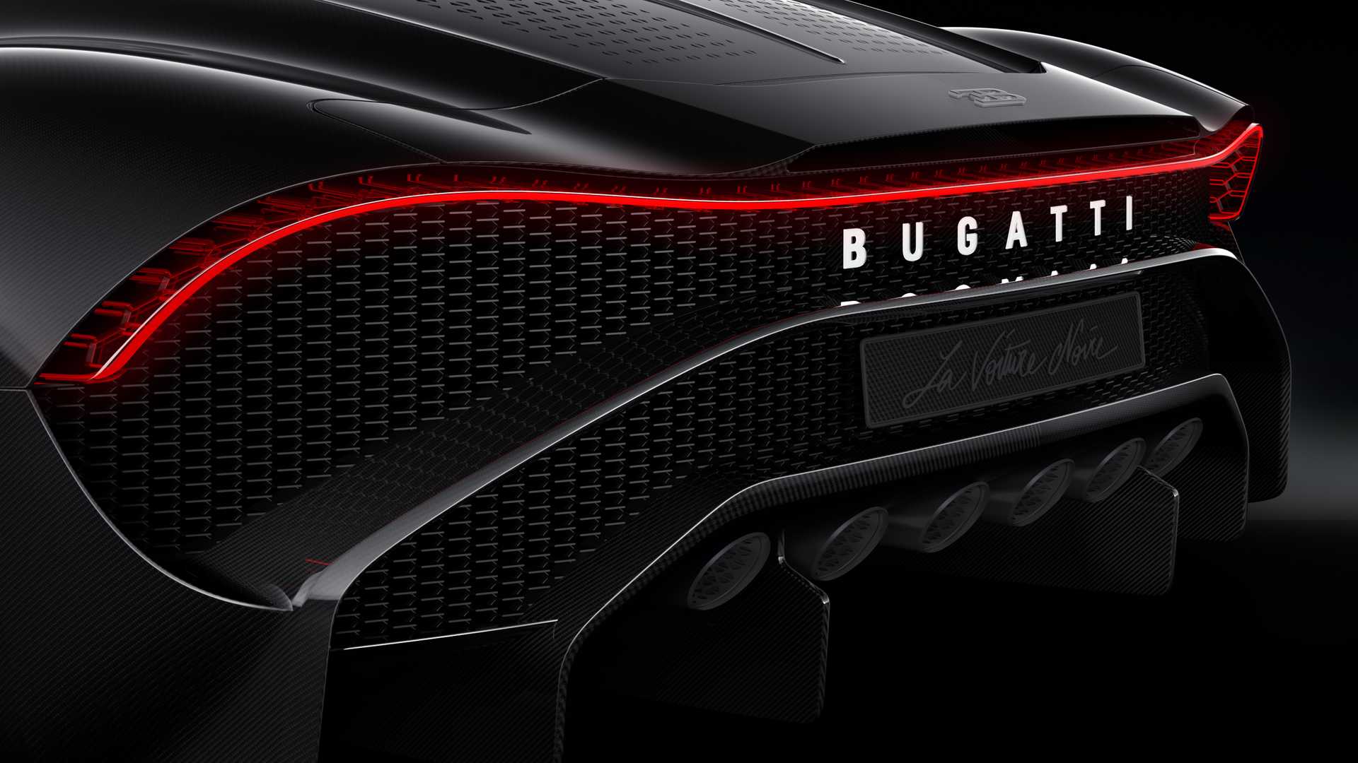 2019 Bugatti La Voiture Noire Tail Light Wallpapers #41 of 50