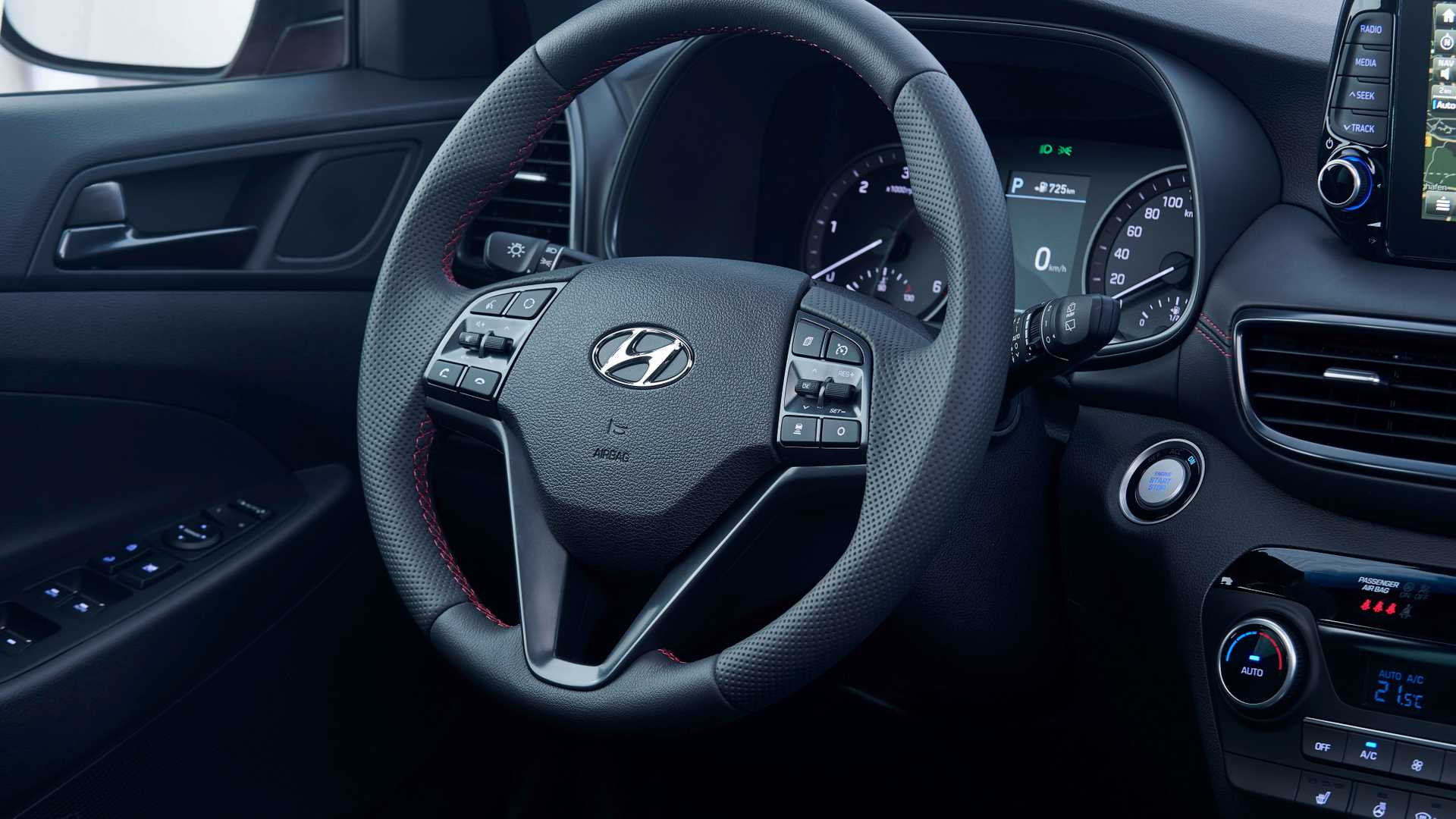2019 Hyundai Tucson N Line Interior Steering Wheel Wallpapers #34 of 41