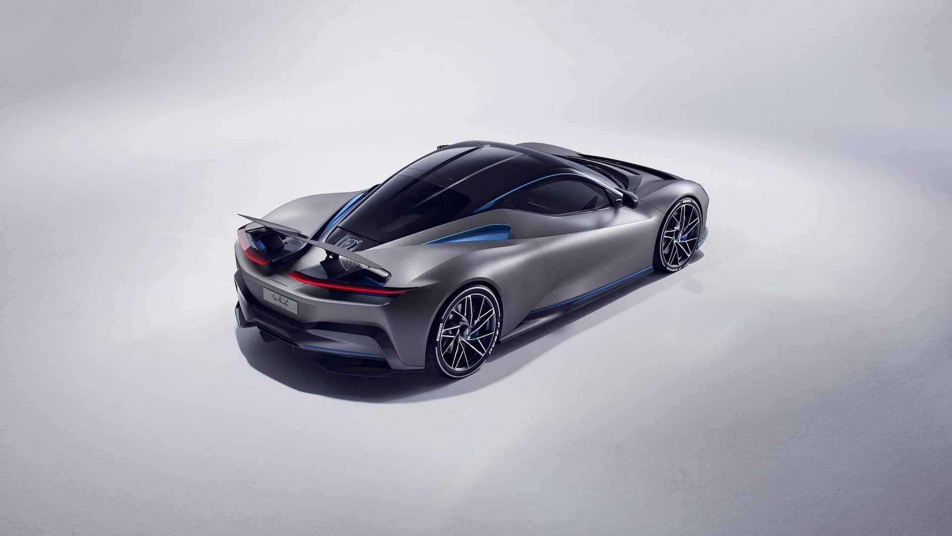 2019 Pininfarina Battista (Color: Grigio Luserna) Rear Three-Quarter Wallpapers #9 of 26