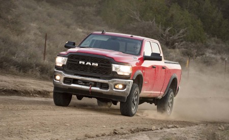 2019 Ram 2500 Power Wagon (Color: Flame Red) Front Three-Quarter Wallpapers 450x275 (37)