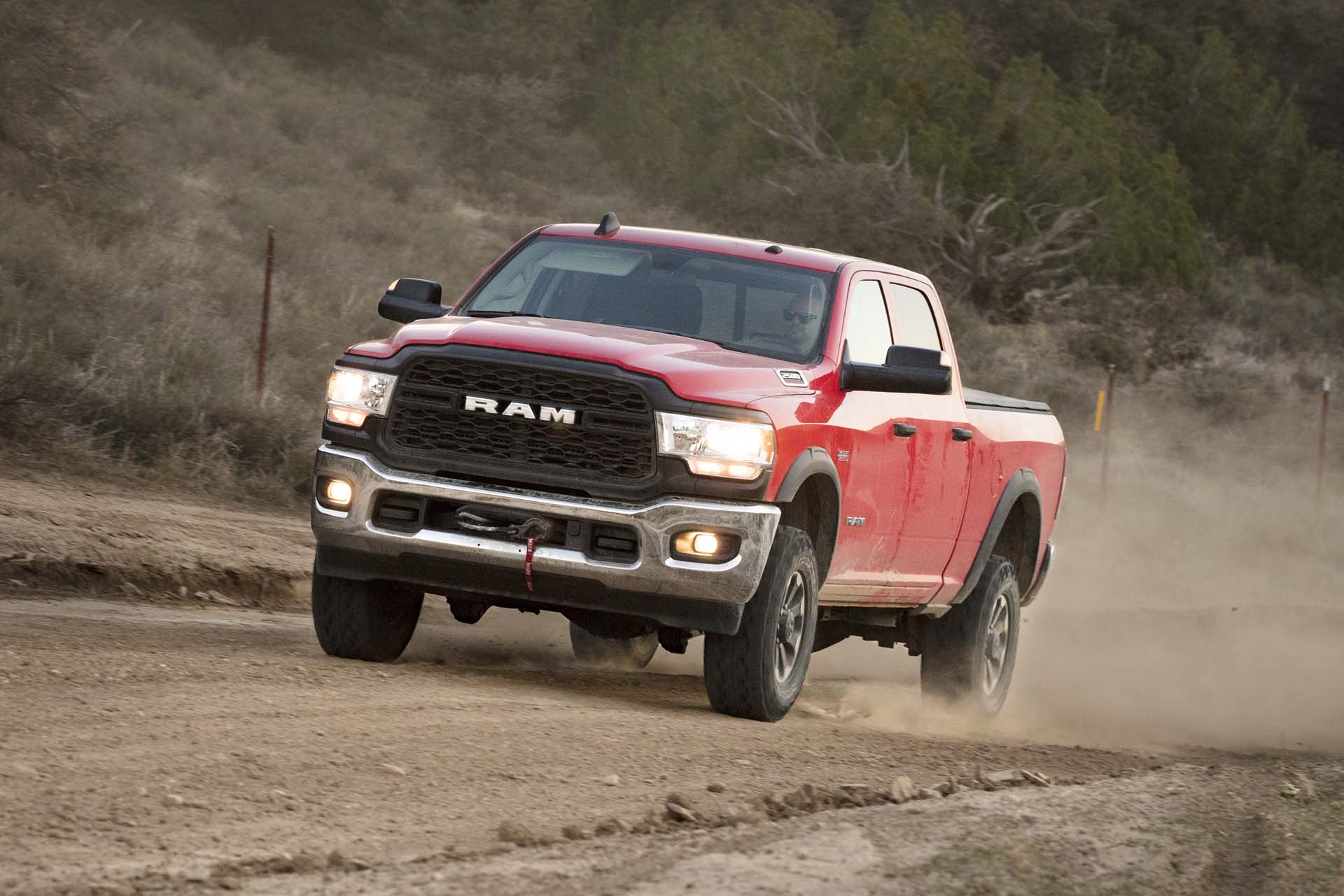 2019 Ram 2500 Power Wagon (Color: Flame Red) Front Three-Quarter Wallpapers #37 of 64