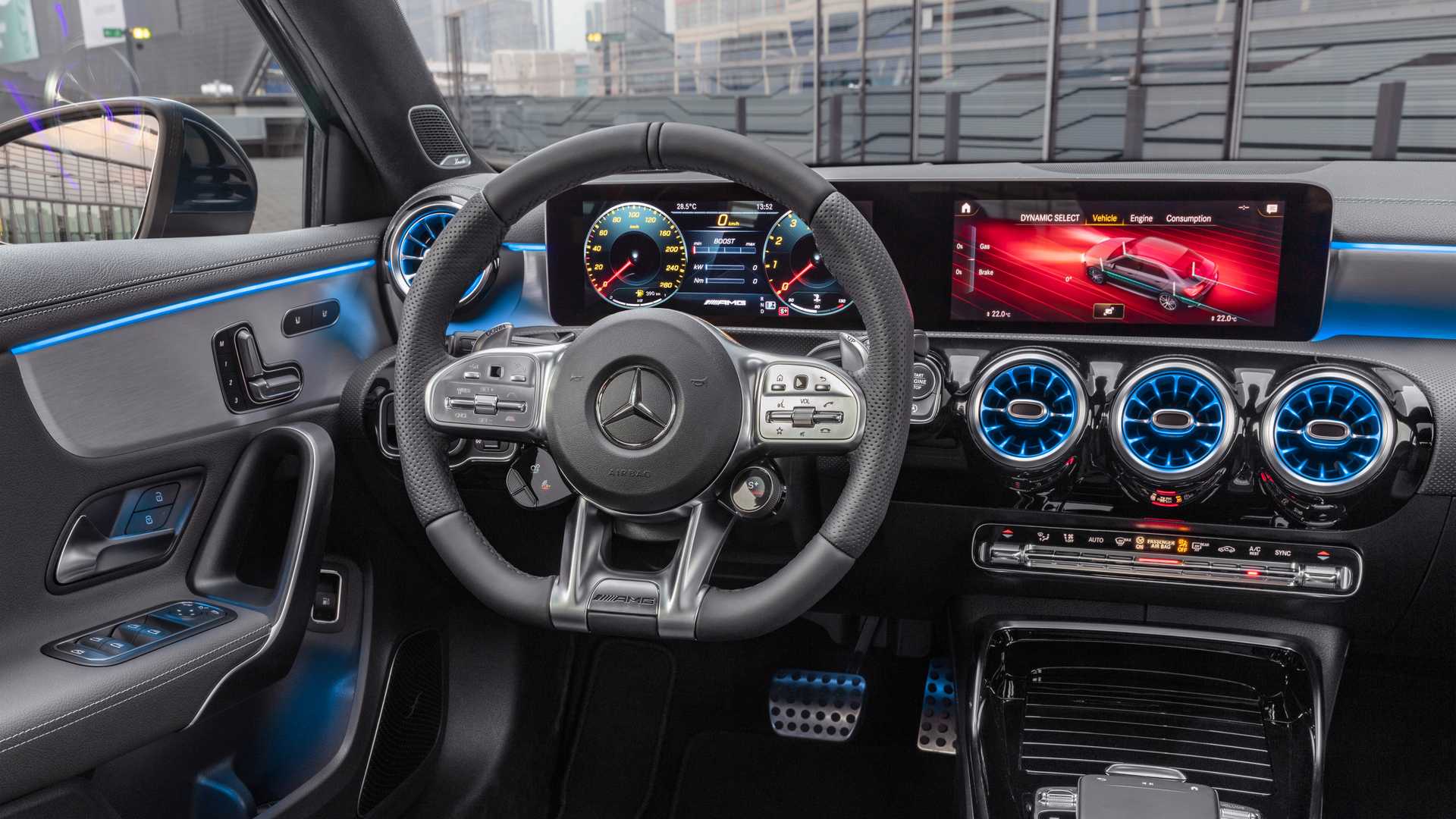 2020 Mercedes-AMG A 35 Sedan Interior Steering Wheel Wallpapers #96 of 101