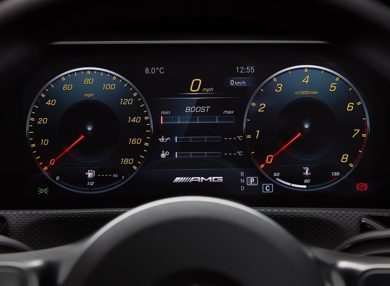 2020 Mercedes-AMG A 35 Sedan (UK-Spec) Digital Instrument Cluster Wallpapers #55 of 101