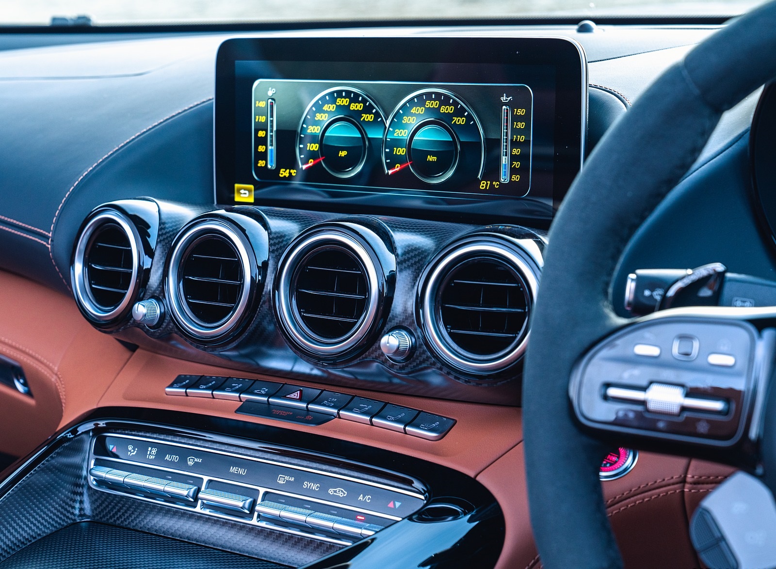 2020 Mercedes-AMG GT R Roadster (UK-Spec) Central Console Wallpapers #120 of 150
