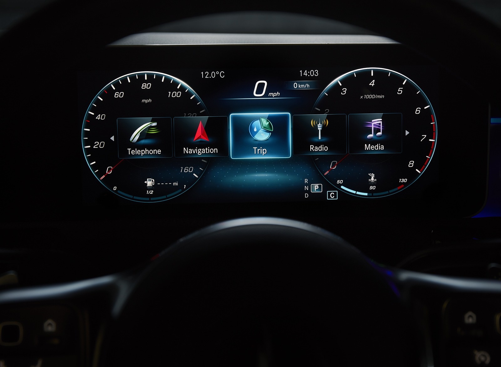 2020 Mercedes-Benz CLA 220 Shooting Brake (UK-Spec) Digital Instrument Cluster Wallpapers #46 of 104