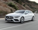 2020 Mercedes-Benz CLA Shooting Brake AMG-Line (Color: Digital White) Front Three-Quarter Wallpapers 150x120