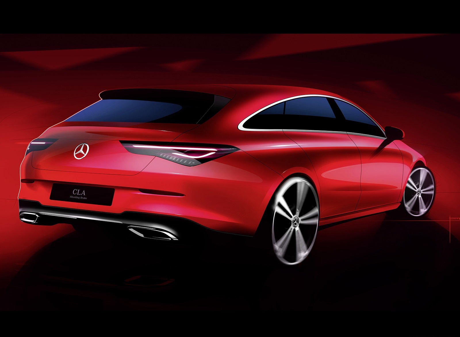 Mercedes Benz Cla Shooting Brake Design Sketch Wallpapers 101 Newcarcars