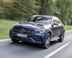 2020 Mercedes-Benz GLC 300 4MATIC Coupe (Color: Brilliant Blue Metallic) Front Three-Quarter Wallpapers 150x120