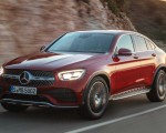 2020 Mercedes-Benz GLC 300 Coupe 4MATIC (Color: Designo Hyacinth Red Metallic) Front Three-Quarter Wallpapers 150x120
