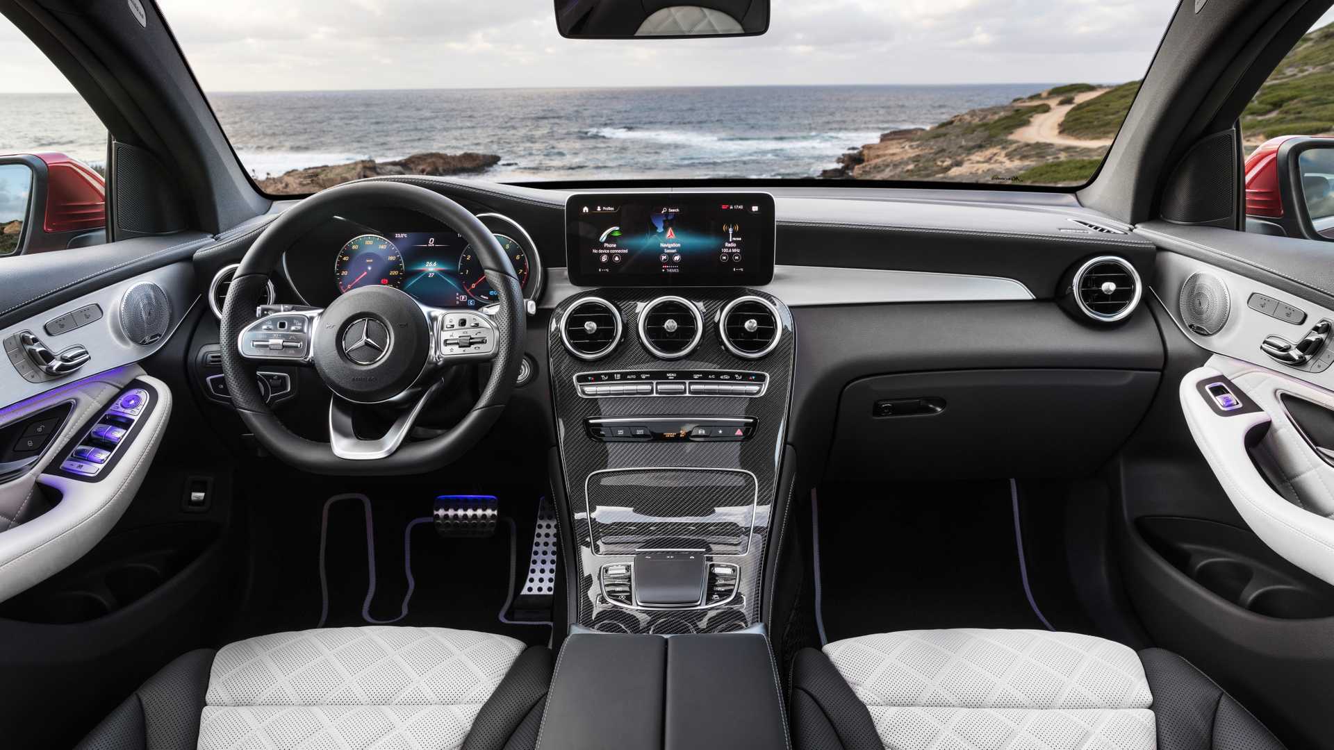 2020 Mercedes Benz Glc 300 Coupe 4matic Interior Cockpit Wallpapers 92 Newcarcars