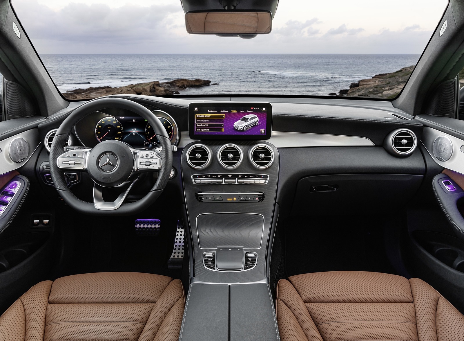 2020 Mercedes-Benz GLC (Color: Designo Selenite Grey Magno) Interior Cockpit Wallpapers #61 of 62