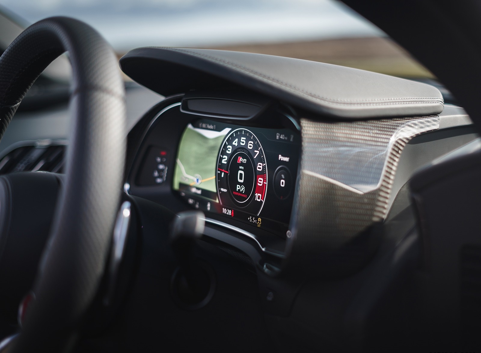 2019 Audi R8 V10 Coupe Performance quattro (UK-Spec) Digital Instrument Cluster Wallpapers #197 of 199
