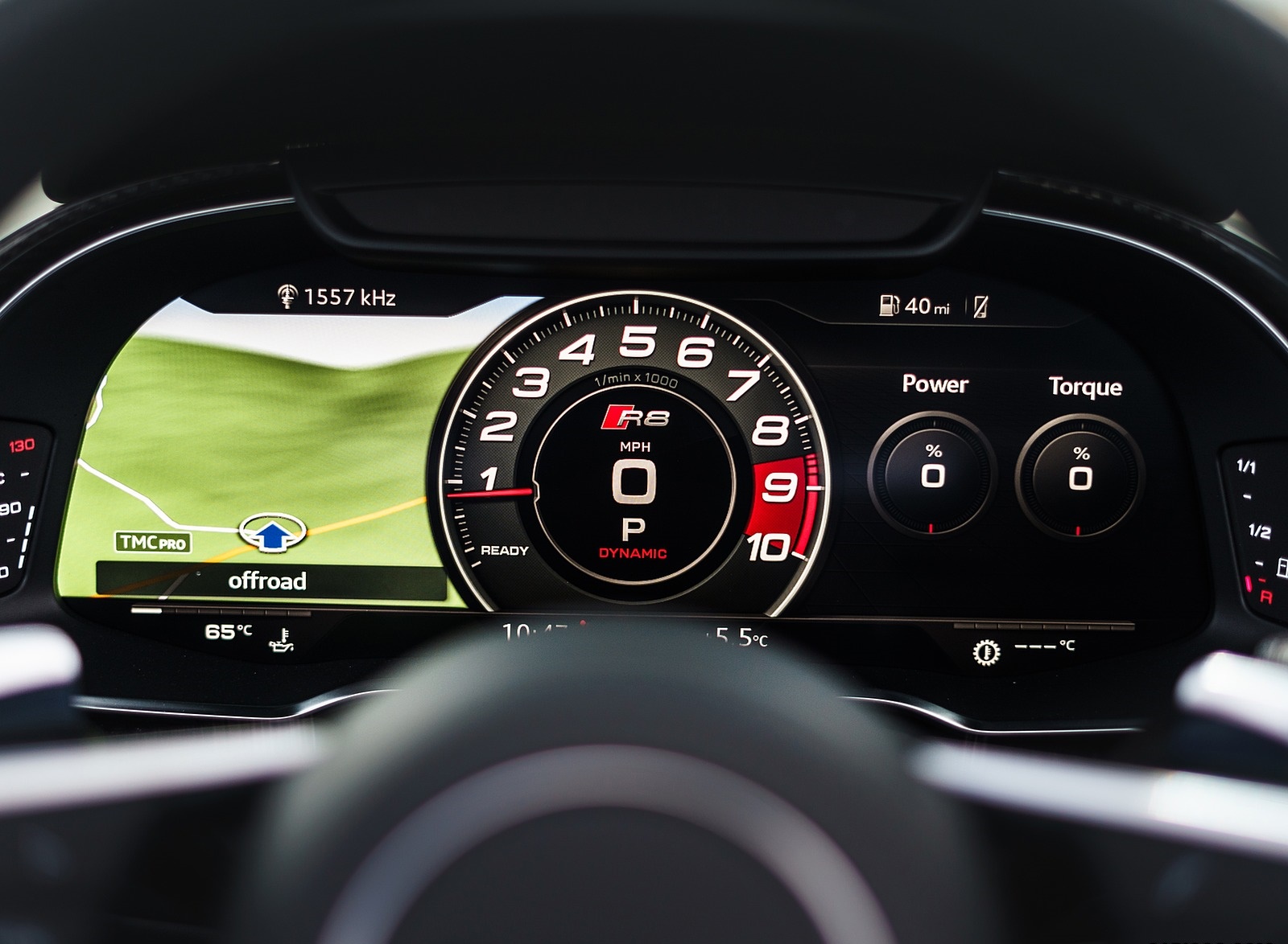 2019 Audi R8 V10 Coupe Performance quattro (UK-Spec) Digital Instrument Cluster Wallpapers #196 of 199