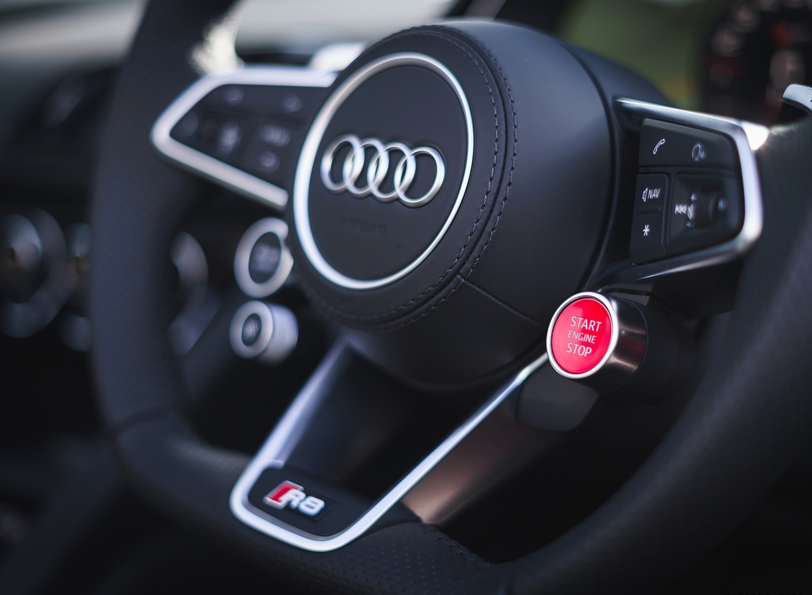 2019 Audi R8 V10 Coupe Performance quattro (UK-Spec) Interior Steering Wheel Wallpapers #186 of 199
