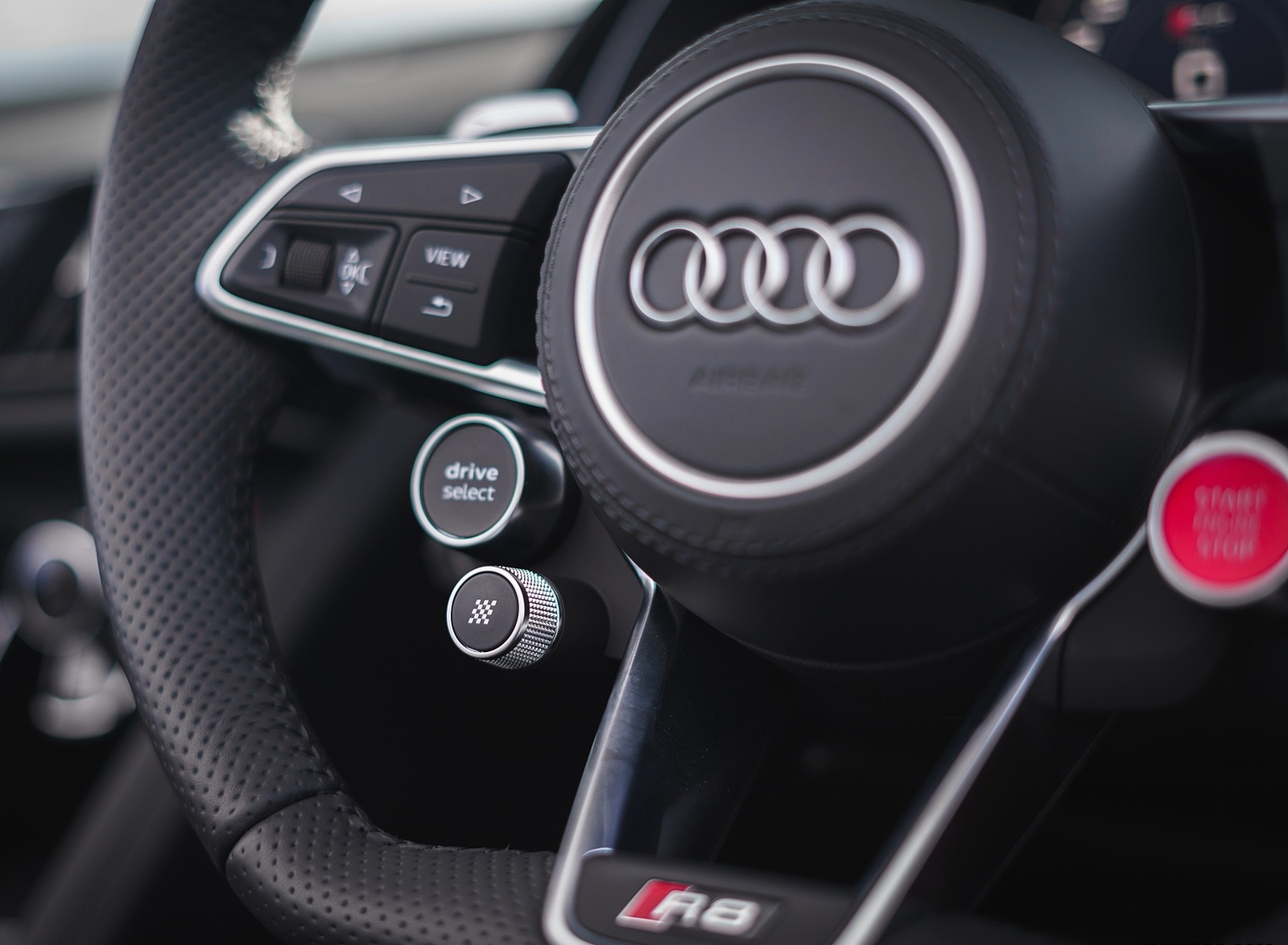 2019 Audi R8 V10 Coupe Performance quattro (UK-Spec) Interior Steering Wheel Wallpapers #185 of 199