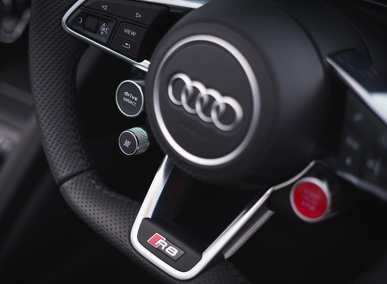 2019 Audi R8 V10 Coupe Performance quattro (UK-Spec) Interior Steering Wheel Wallpapers #184 of 199