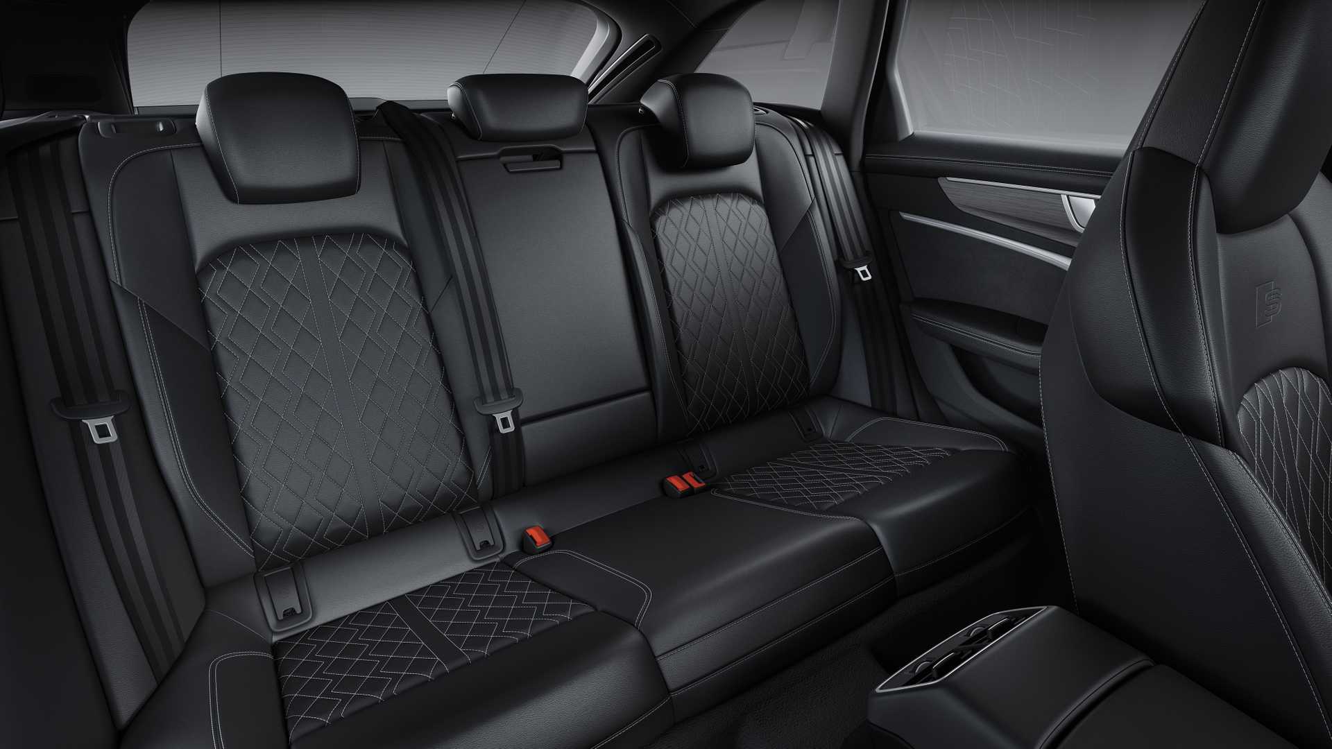 2019 Audi S6 Avant TDI (Color: Tango Red) Interior Rear Seats Wallpapers #18 of 26