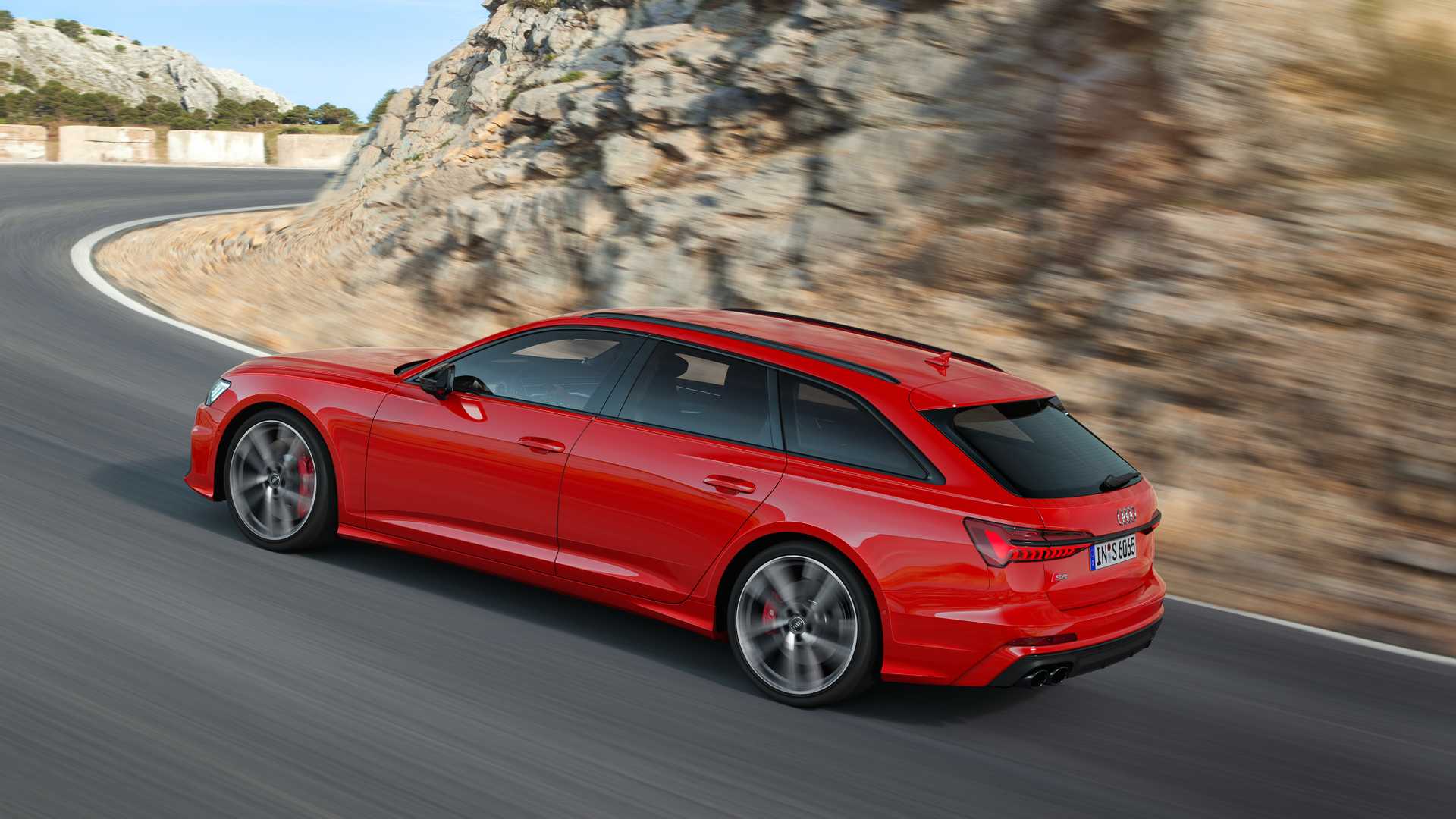 2019 Audi S6 Avant TDI (Color: Tango Red) Rear Three-Quarter Wallpapers #5 of 26