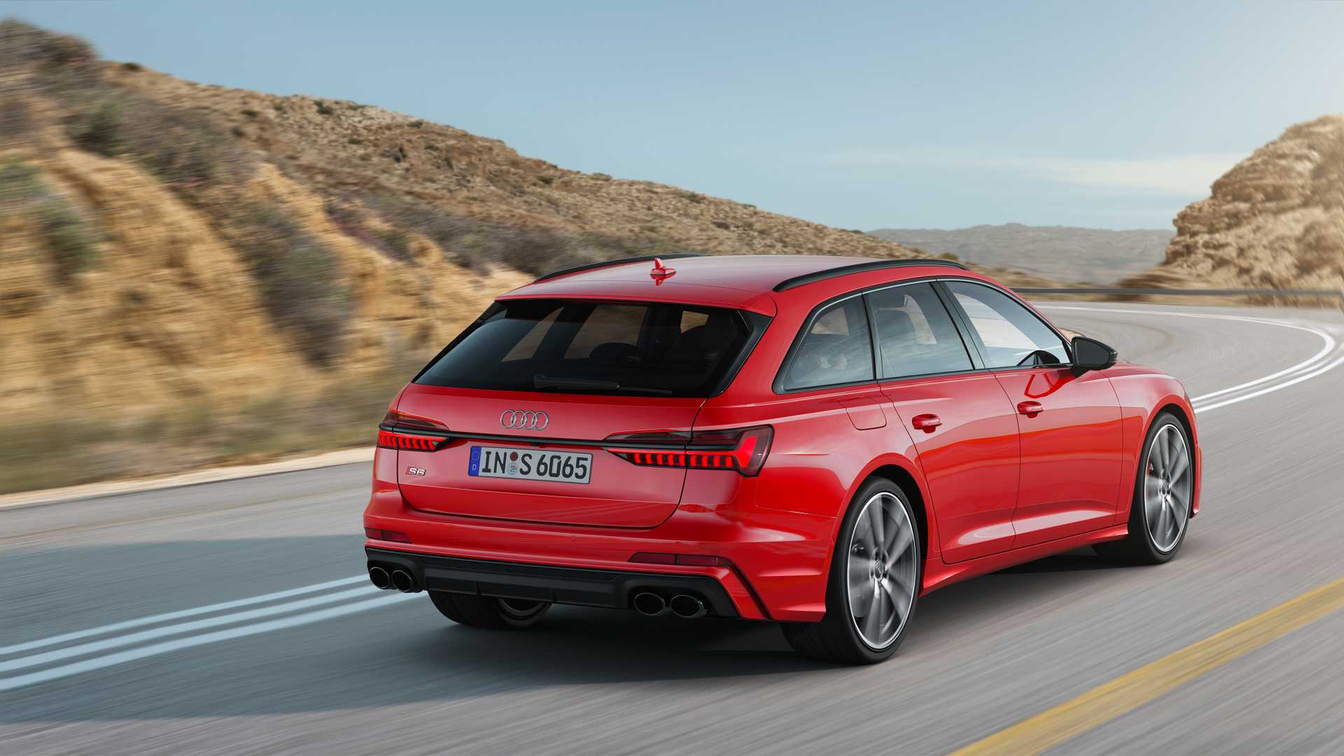 2019 Audi S6 Avant TDI (Color: Tango Red) Rear Three-Quarter Wallpapers (6)