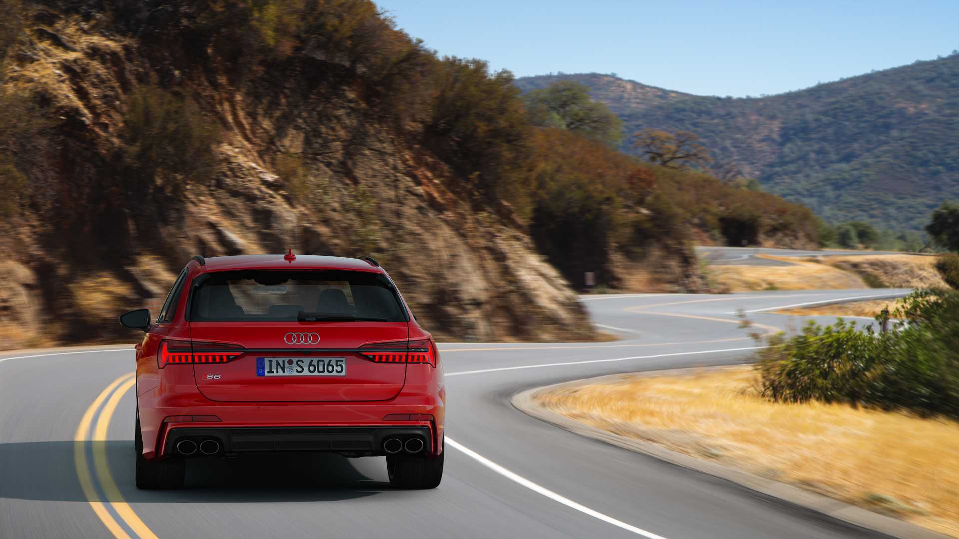 2019 Audi S6 Avant TDI (Color: Tango Red) Rear Wallpapers (7)