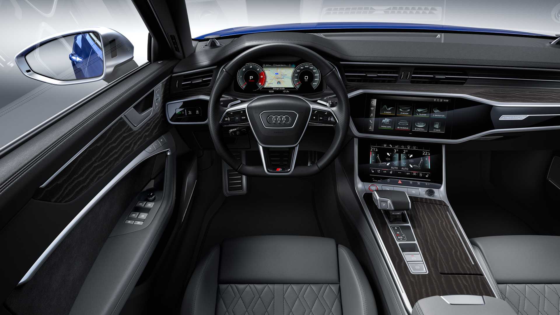 2019 Audi S6 Sedan TDI (Color: Navarra Blue) Interior Cockpit Wallpapers #19 of 25