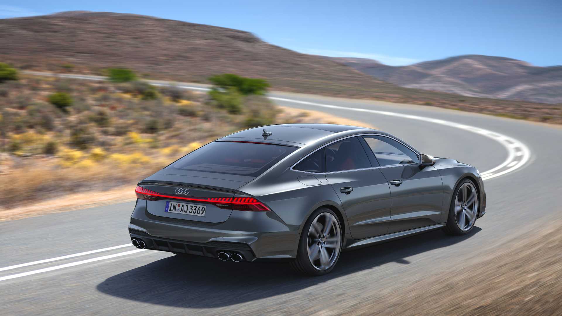 2019 Audi S7 Sportback TDI (Color: Daytona Grey) Rear Three-Quarter Wallpapers (3)