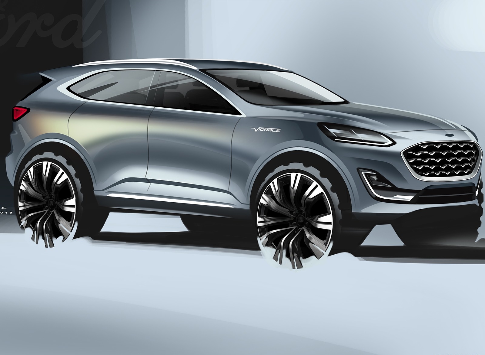2019 Ford Kuga Design Sketch Wallpapers #27 of 33