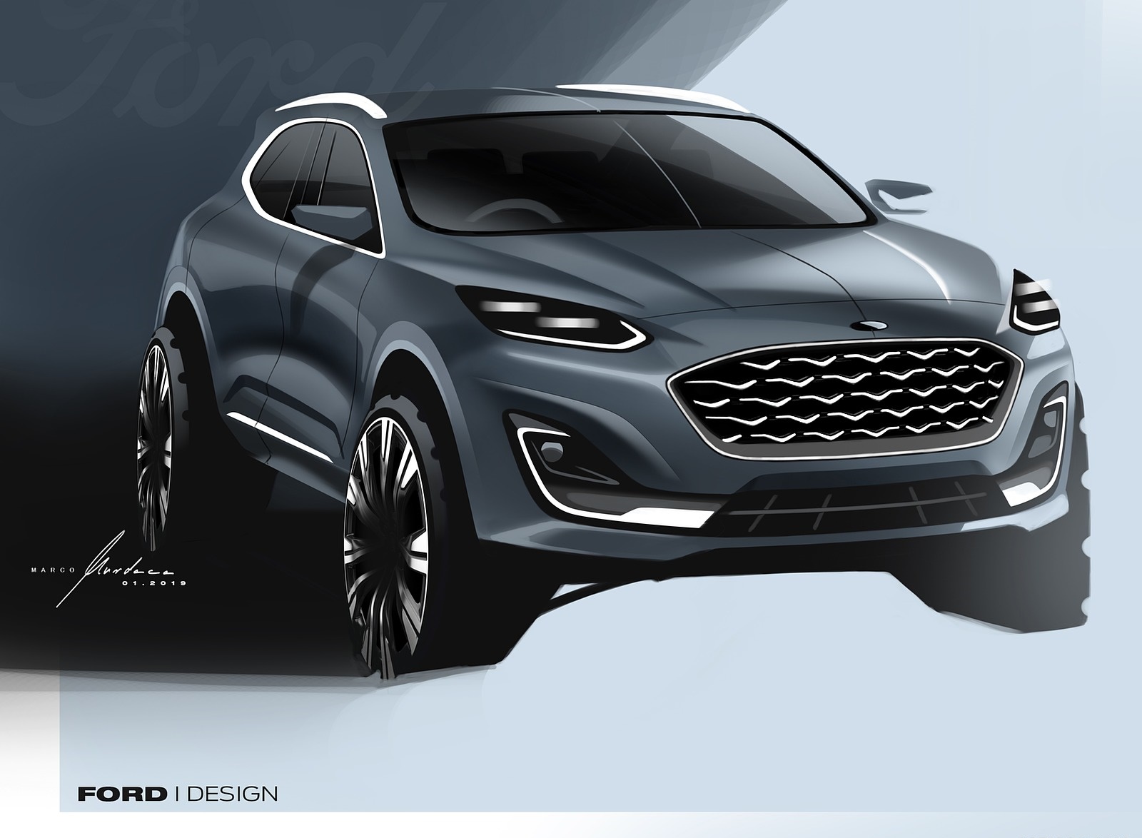 2019 Ford Kuga Design Sketch Wallpapers #26 of 33