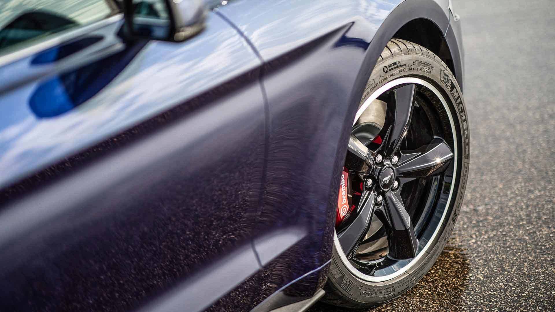 2019 Ford Mustang Bullitt Kona Blue Wheel Wallpapers #8 of 9